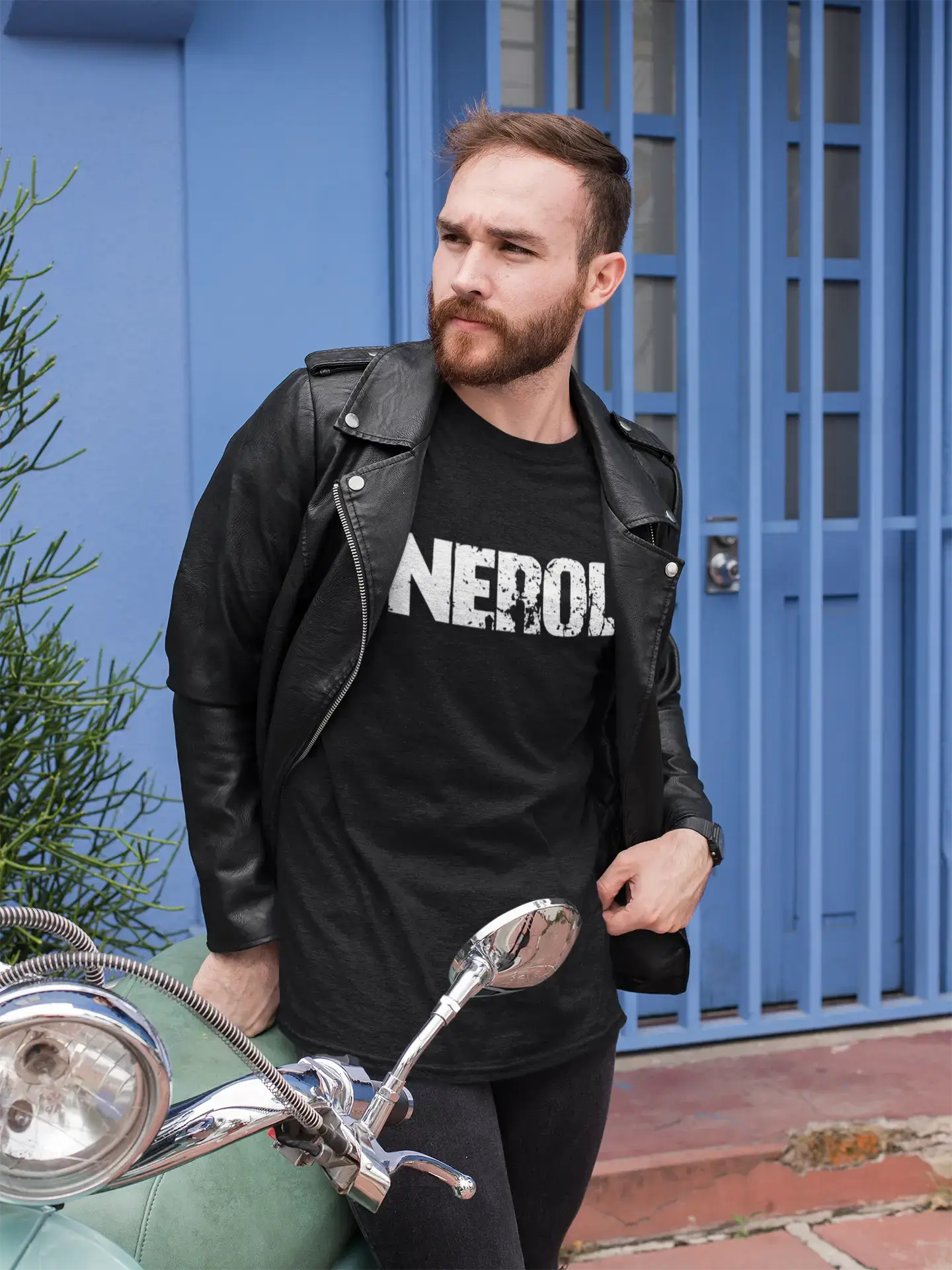 nerol Men's Retro T shirt Black Birthday Gift 00553