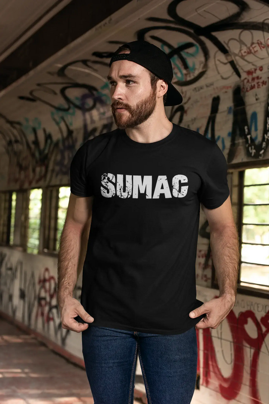 sumac Men's Retro T shirt Black Birthday Gift 00553