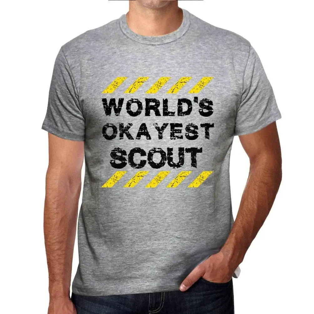 Men's Graphic T-Shirt Worlds Okayest Scout Eco-Friendly Limited Edition Short Sleeve Tee-Shirt Vintage Birthday Gift Novelty