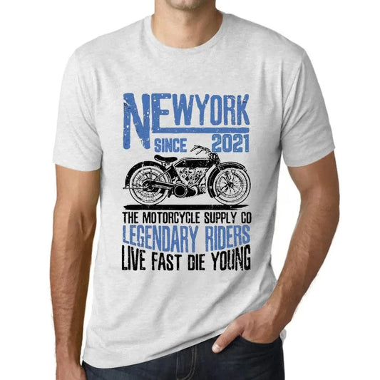 Men's Graphic T-Shirt Motorcycle Legendary Riders Since 2021 3rd Birthday Anniversary 3 Year Old Gift 2021 Vintage Eco-Friendly Short Sleeve Novelty Tee