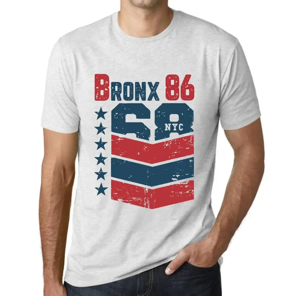 Men's Graphic T-Shirt Bronx 86 86th Birthday Anniversary 86 Year Old Gift 1938 Vintage Eco-Friendly Short Sleeve Novelty Tee