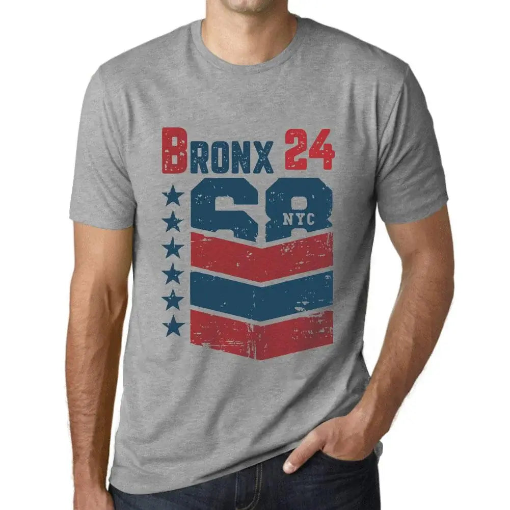 Men's Graphic T-Shirt Bronx 24 24th Birthday Anniversary 24 Year Old Gift 2000 Vintage Eco-Friendly Short Sleeve Novelty Tee