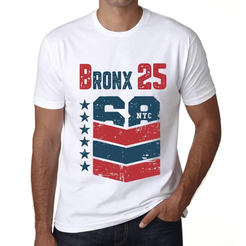 Men's Graphic T-Shirt Bronx 25 25th Birthday Anniversary 25 Year Old Gift 1999 Vintage Eco-Friendly Short Sleeve Novelty Tee