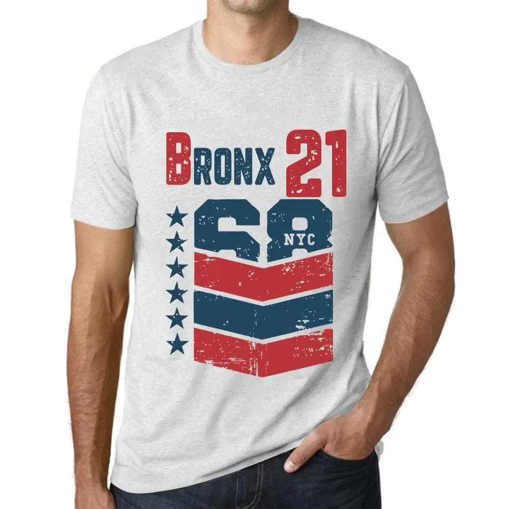 Men's Graphic T-Shirt Bronx 21 21st Birthday Anniversary 21 Year Old Gift 2003 Vintage Eco-Friendly Short Sleeve Novelty Tee