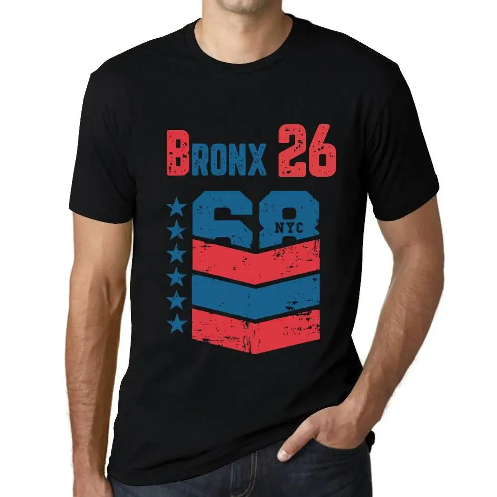 Men's Graphic T-Shirt Bronx 26 26th Birthday Anniversary 26 Year Old Gift 1998 Vintage Eco-Friendly Short Sleeve Novelty Tee