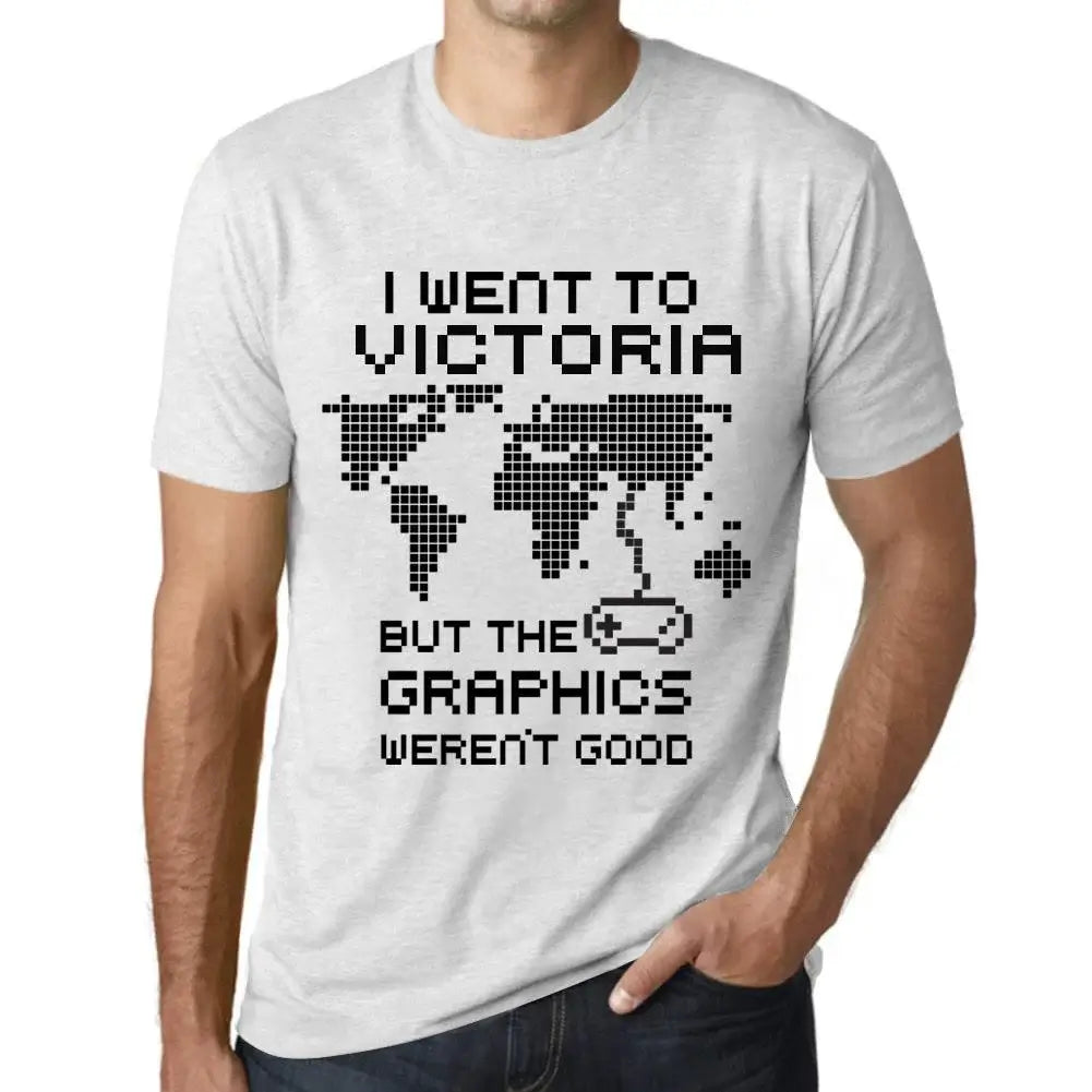 Men's Graphic T-Shirt I Went To Victoria But The Graphics Weren’t Good Eco-Friendly Limited Edition Short Sleeve Tee-Shirt Vintage Birthday Gift Novelty