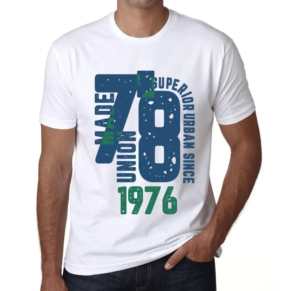 Men's Graphic T-Shirt Superior Urban Style Since 1976 48th Birthday Anniversary 48 Year Old Gift 1976 Vintage Eco-Friendly Short Sleeve Novelty Tee