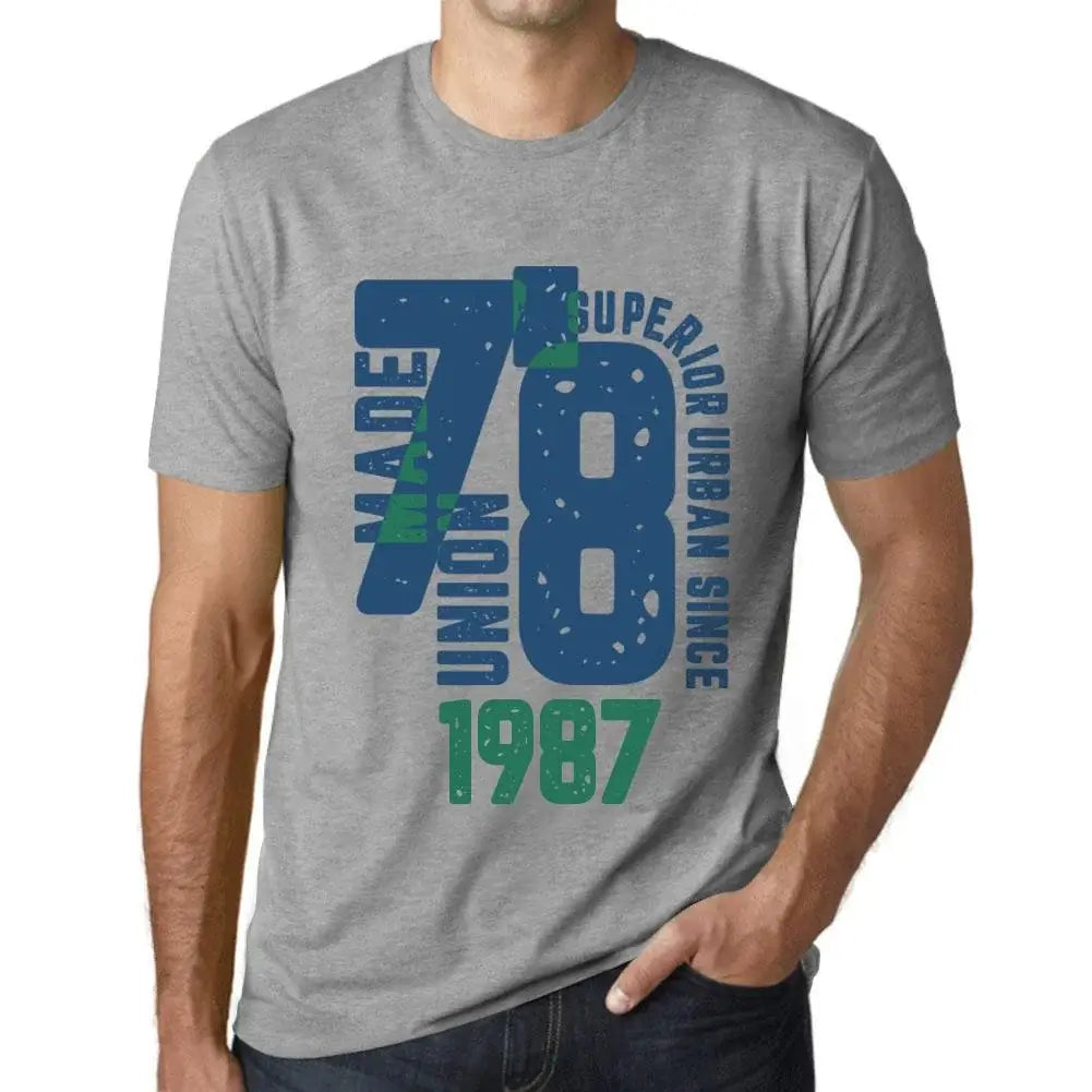 Men's Graphic T-Shirt Superior Urban Style Since 1987 37th Birthday Anniversary 37 Year Old Gift 1987 Vintage Eco-Friendly Short Sleeve Novelty Tee