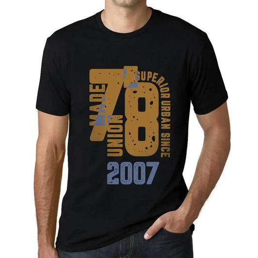 Men's Graphic T-Shirt Superior Urban Style Since 2007 17th Birthday Anniversary 17 Year Old Gift 2007 Vintage Eco-Friendly Short Sleeve Novelty Tee