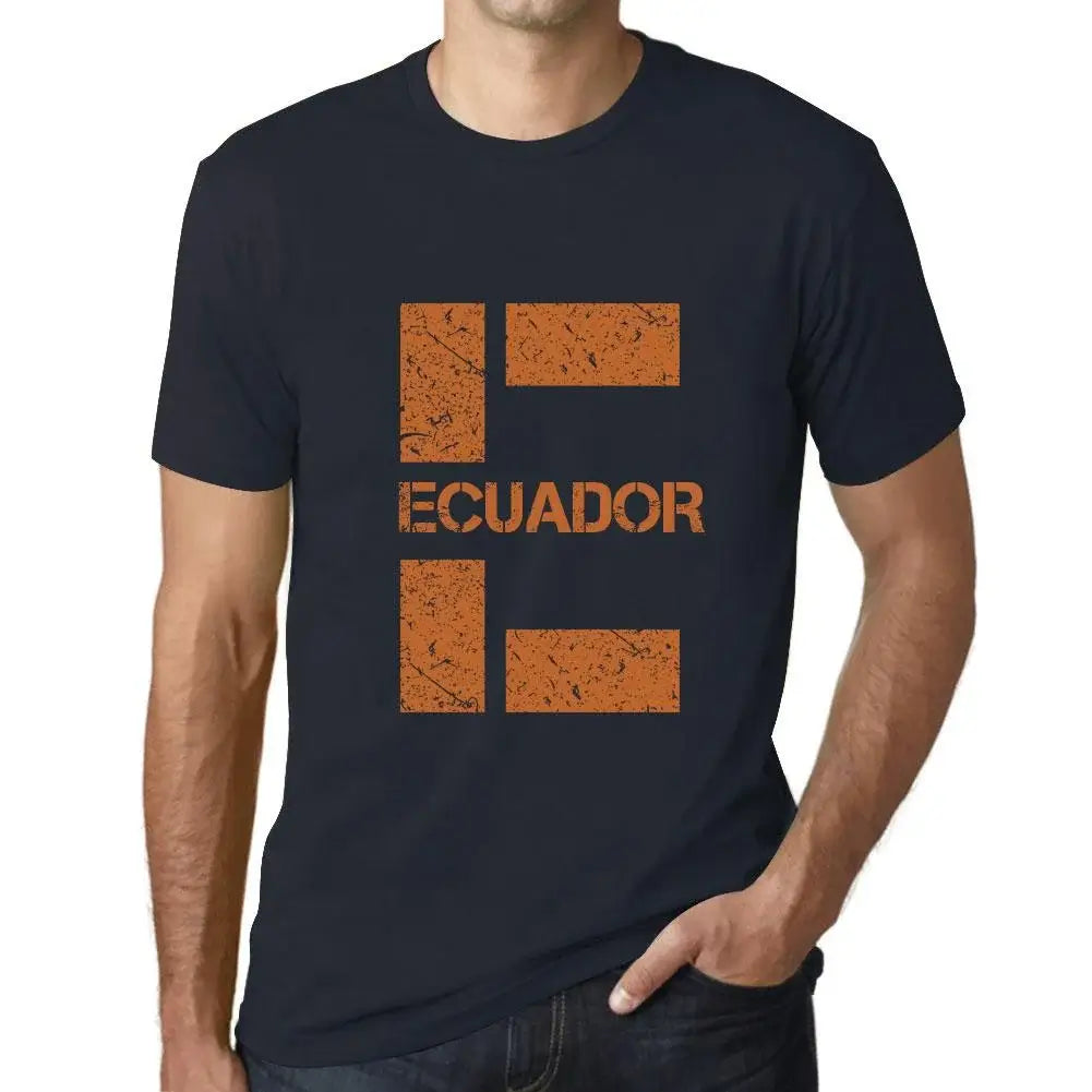 Men's Graphic T-Shirt Ecuador Eco-Friendly Limited Edition Short Sleeve Tee-Shirt Vintage Birthday Gift Novelty