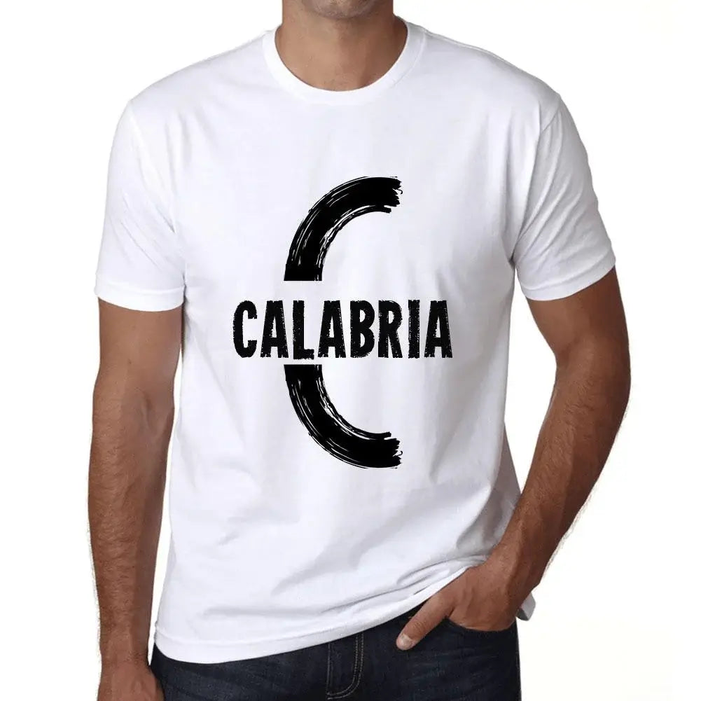 Men's Graphic T-Shirt Calabria Eco-Friendly Limited Edition Short Sleeve Tee-Shirt Vintage Birthday Gift Novelty