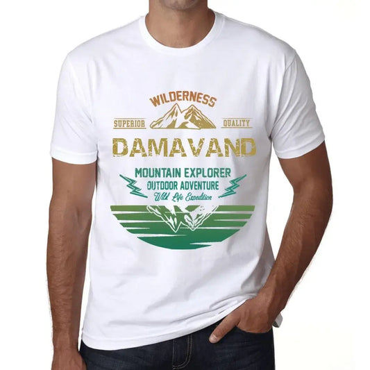 Men's Graphic T-Shirt Outdoor Adventure, Wilderness, Mountain Explorer Damavand Eco-Friendly Limited Edition Short Sleeve Tee-Shirt Vintage Birthday Gift Novelty