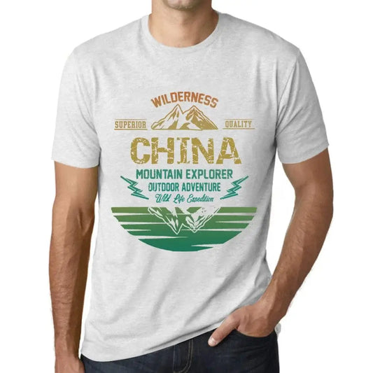 Men's Graphic T-Shirt Outdoor Adventure, Wilderness, Mountain Explorer China Eco-Friendly Limited Edition Short Sleeve Tee-Shirt Vintage Birthday Gift Novelty