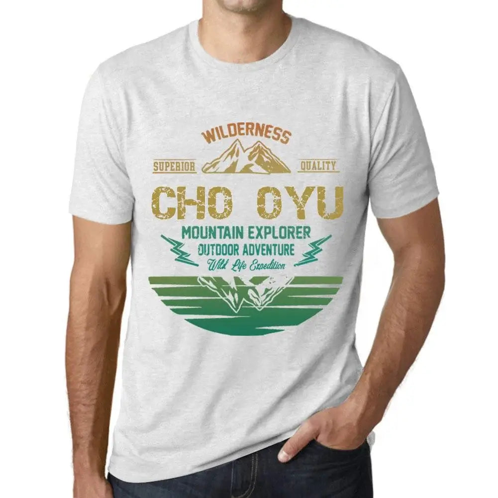 Men's Graphic T-Shirt Outdoor Adventure, Wilderness, Mountain Explorer Cho Oyu Eco-Friendly Limited Edition Short Sleeve Tee-Shirt Vintage Birthday Gift Novelty