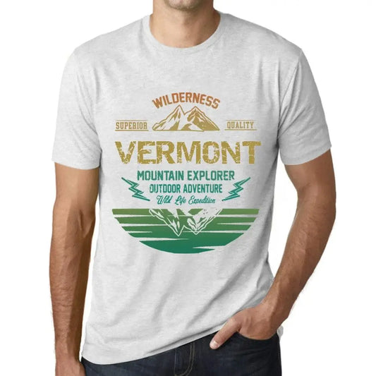 Men's Graphic T-Shirt Outdoor Adventure, Wilderness, Mountain Explorer Vermont Eco-Friendly Limited Edition Short Sleeve Tee-Shirt Vintage Birthday Gift Novelty