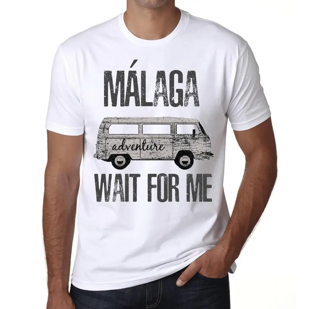 Men's Graphic T-Shirt Adventure Wait For Me In Málaga Eco-Friendly Limited Edition Short Sleeve Tee-Shirt Vintage Birthday Gift Novelty