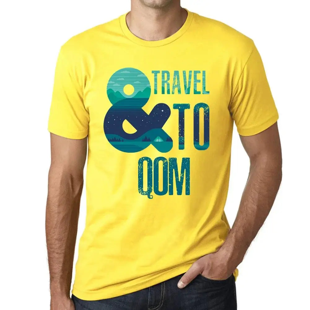 Men's Graphic T-Shirt And Travel To Qom Eco-Friendly Limited Edition Short Sleeve Tee-Shirt Vintage Birthday Gift Novelty