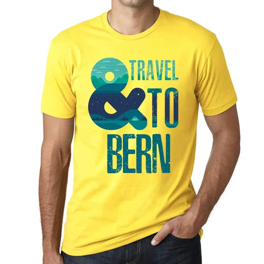 Men's Graphic T-Shirt And Travel To Bern Eco-Friendly Limited Edition Short Sleeve Tee-Shirt Vintage Birthday Gift Novelty
