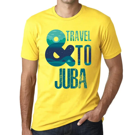 Men's Graphic T-Shirt And Travel To Juba Eco-Friendly Limited Edition Short Sleeve Tee-Shirt Vintage Birthday Gift Novelty
