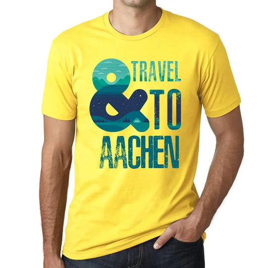 Men's Graphic T-Shirt And Travel To Aachen Eco-Friendly Limited Edition Short Sleeve Tee-Shirt Vintage Birthday Gift Novelty
