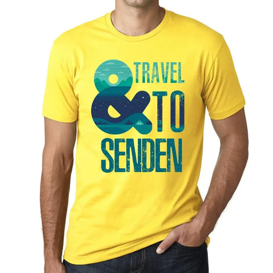 Men's Graphic T-Shirt And Travel To Senden Eco-Friendly Limited Edition Short Sleeve Tee-Shirt Vintage Birthday Gift Novelty