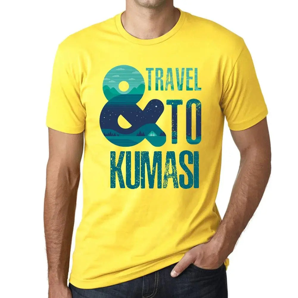 Men's Graphic T-Shirt And Travel To Kumasi Eco-Friendly Limited Edition Short Sleeve Tee-Shirt Vintage Birthday Gift Novelty