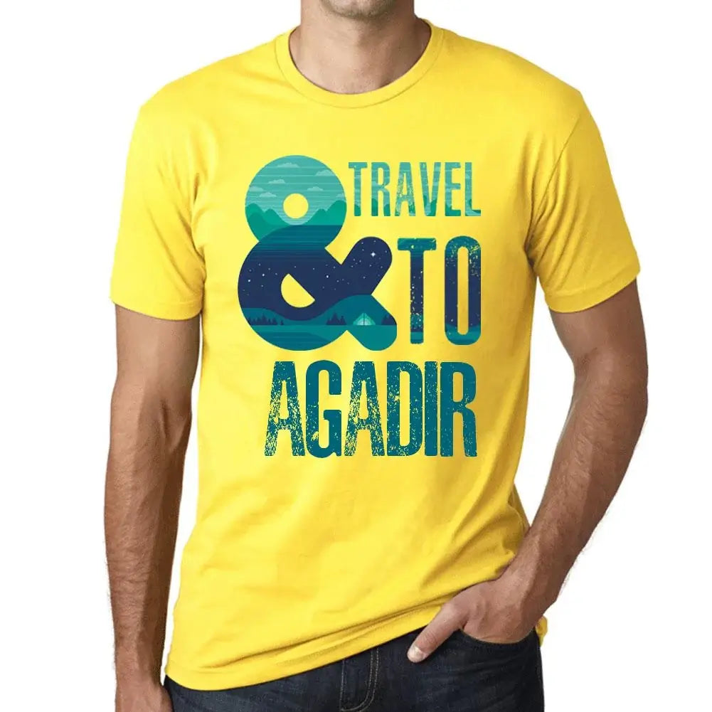 Men's Graphic T-Shirt And Travel To Agadir Eco-Friendly Limited Edition Short Sleeve Tee-Shirt Vintage Birthday Gift Novelty