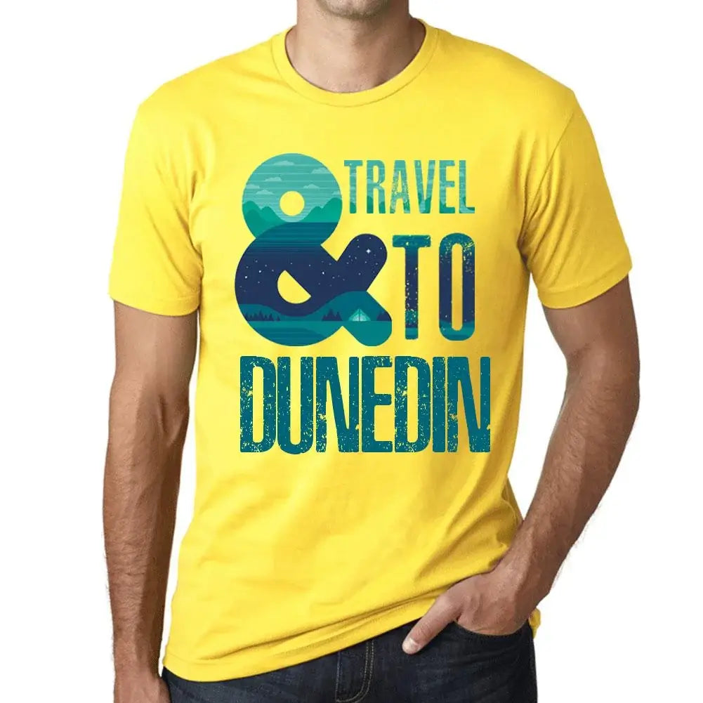 Men's Graphic T-Shirt And Travel To Dunedin Eco-Friendly Limited Edition Short Sleeve Tee-Shirt Vintage Birthday Gift Novelty