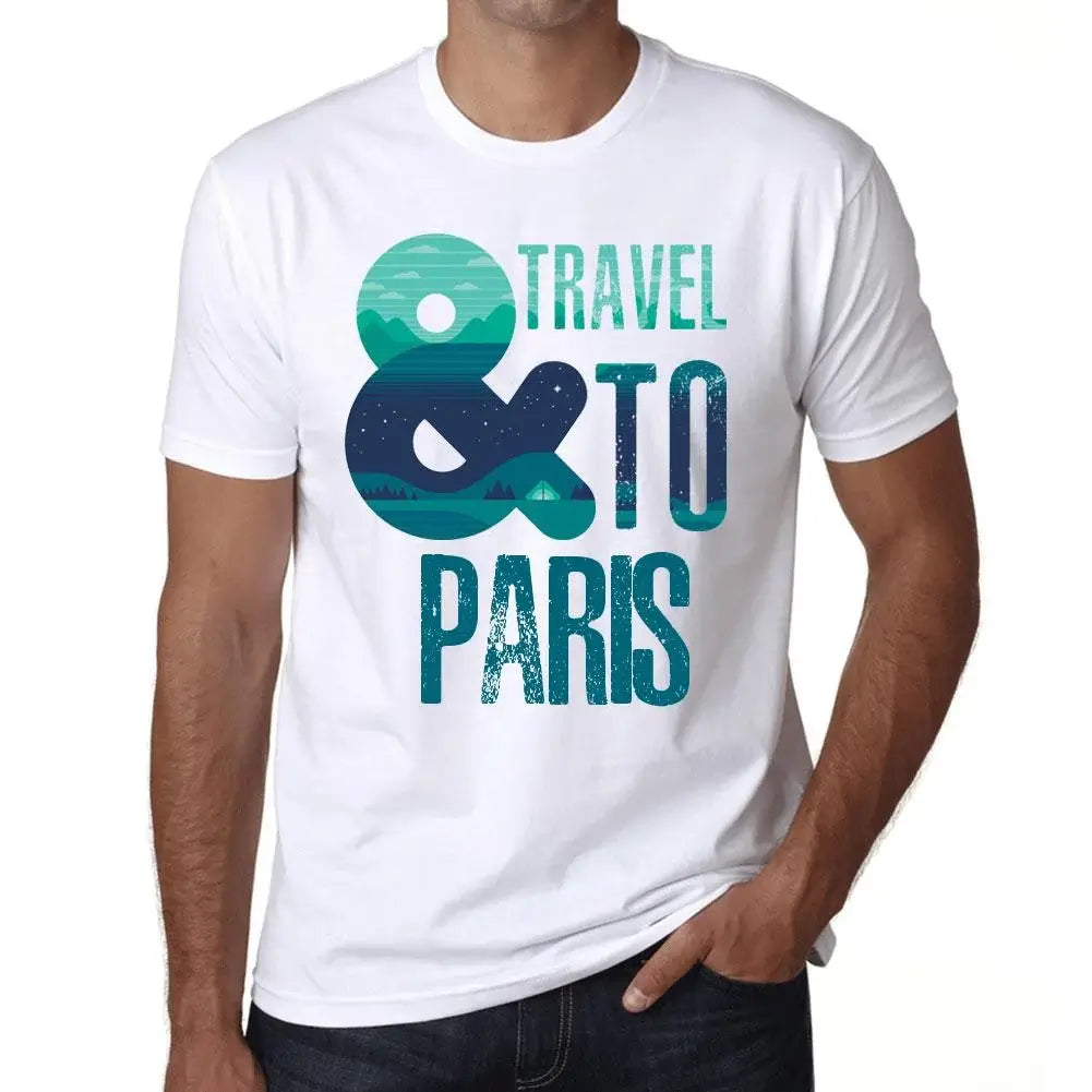 Men's Graphic T-Shirt And Travel To Paris Eco-Friendly Limited Edition Short Sleeve Tee-Shirt Vintage Birthday Gift Novelty