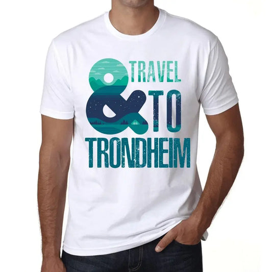 Men's Graphic T-Shirt And Travel To Trondheim Eco-Friendly Limited Edition Short Sleeve Tee-Shirt Vintage Birthday Gift Novelty