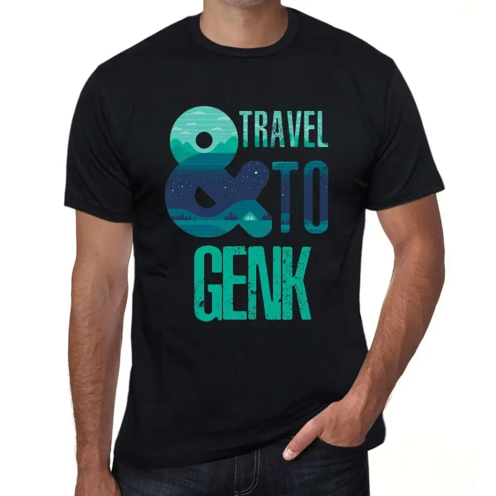 Men's Graphic T-Shirt And Travel To Genk Eco-Friendly Limited Edition Short Sleeve Tee-Shirt Vintage Birthday Gift Novelty