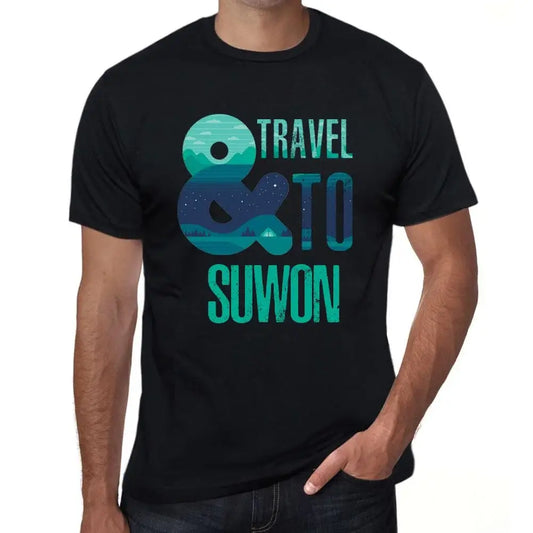 Men's Graphic T-Shirt And Travel To Suwon Eco-Friendly Limited Edition Short Sleeve Tee-Shirt Vintage Birthday Gift Novelty