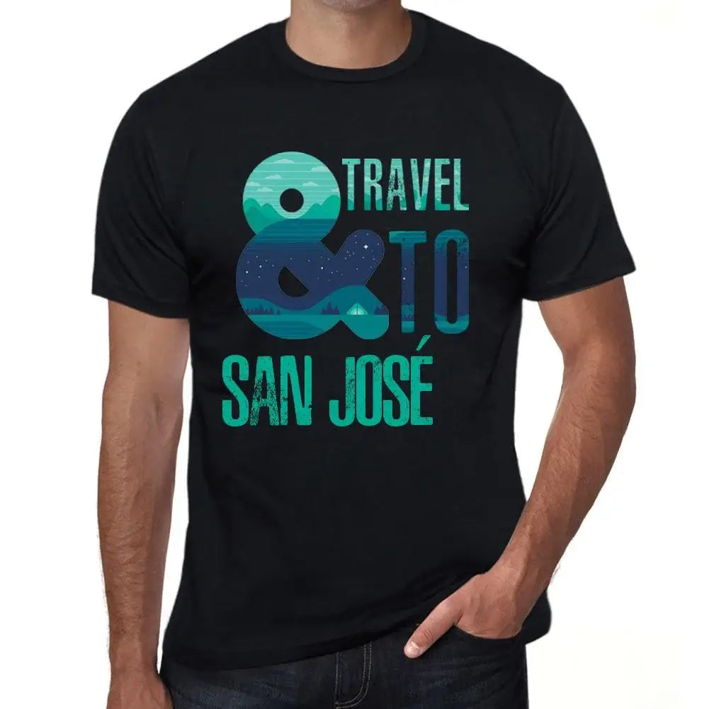 Men's Graphic T-Shirt And Travel To San José Eco-Friendly Limited Edition Short Sleeve Tee-Shirt Vintage Birthday Gift Novelty