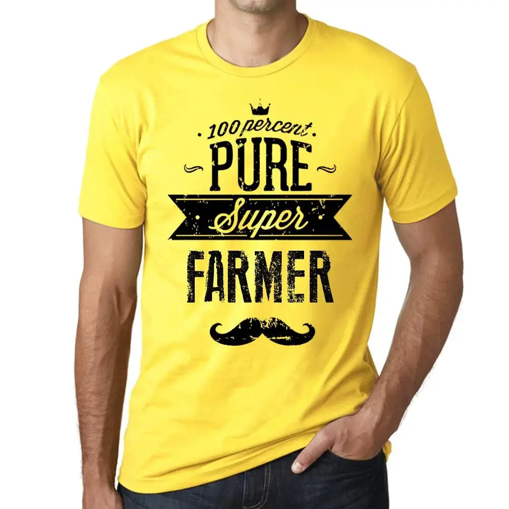 Men's Graphic T-Shirt 100% Pure Super Farmer Eco-Friendly Limited Edition Short Sleeve Tee-Shirt Vintage Birthday Gift Novelty