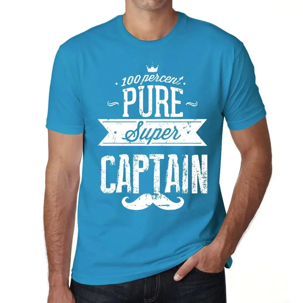 Men's Graphic T-Shirt 100% Pure Super Captain Eco-Friendly Limited Edition Short Sleeve Tee-Shirt Vintage Birthday Gift Novelty