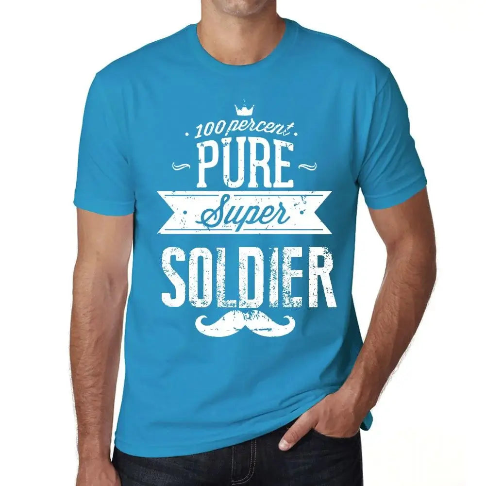 Men's Graphic T-Shirt 100% Pure Super Soldier Eco-Friendly Limited Edition Short Sleeve Tee-Shirt Vintage Birthday Gift Novelty