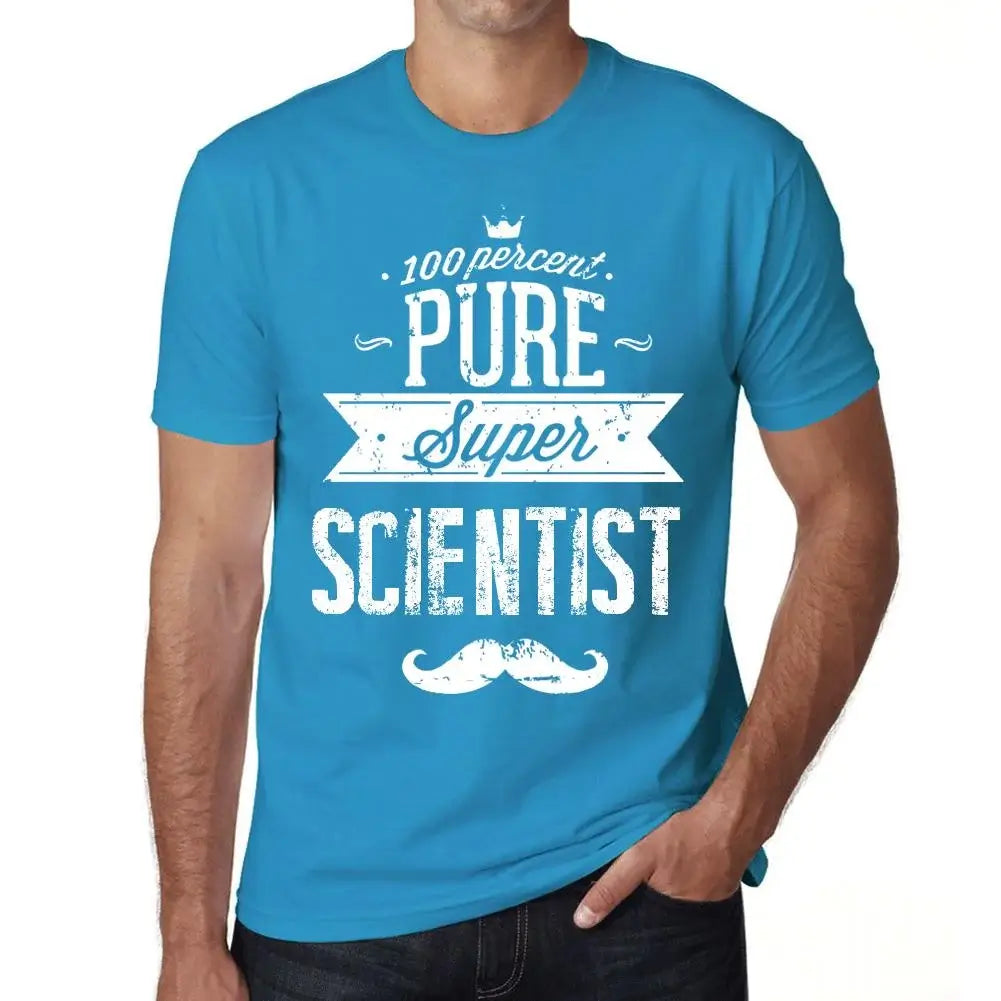 Men's Graphic T-Shirt 100% Pure Super Scientist Eco-Friendly Limited Edition Short Sleeve Tee-Shirt Vintage Birthday Gift Novelty