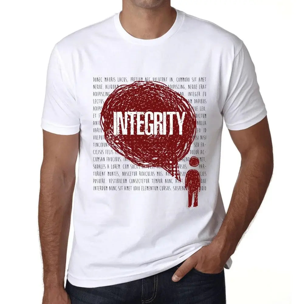 Men's Graphic T-Shirt Thoughts Integrity Eco-Friendly Limited Edition Short Sleeve Tee-Shirt Vintage Birthday Gift Novelty