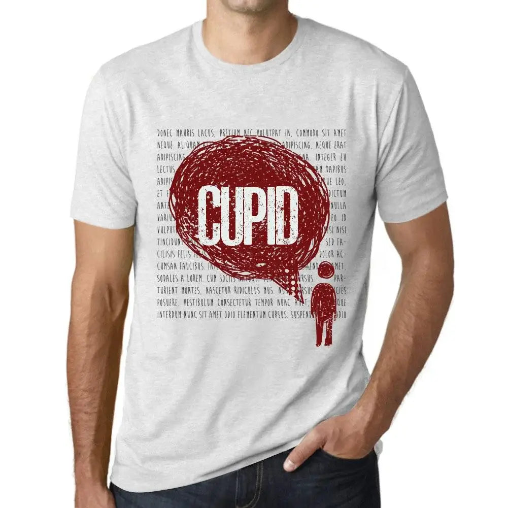 Men's Graphic T-Shirt Thoughts Cupid Eco-Friendly Limited Edition Short Sleeve Tee-Shirt Vintage Birthday Gift Novelty