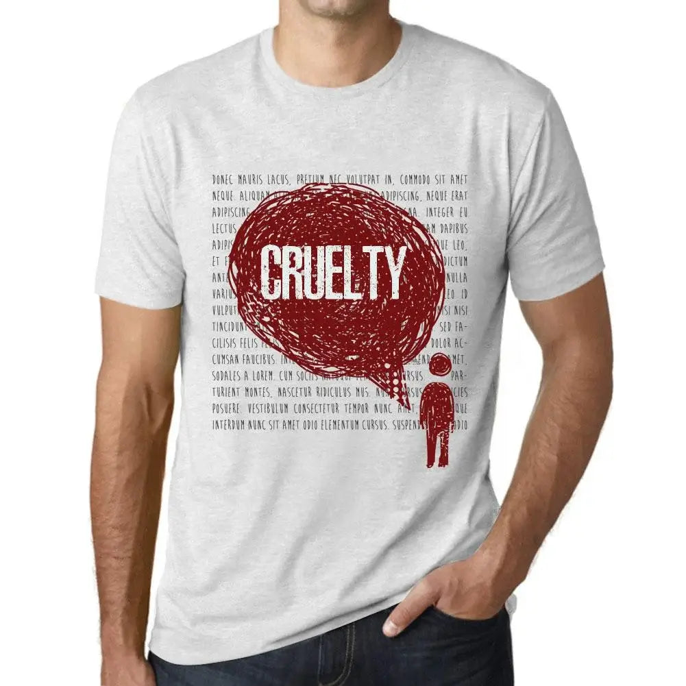 Men's Graphic T-Shirt Thoughts Cruelty Eco-Friendly Limited Edition Short Sleeve Tee-Shirt Vintage Birthday Gift Novelty