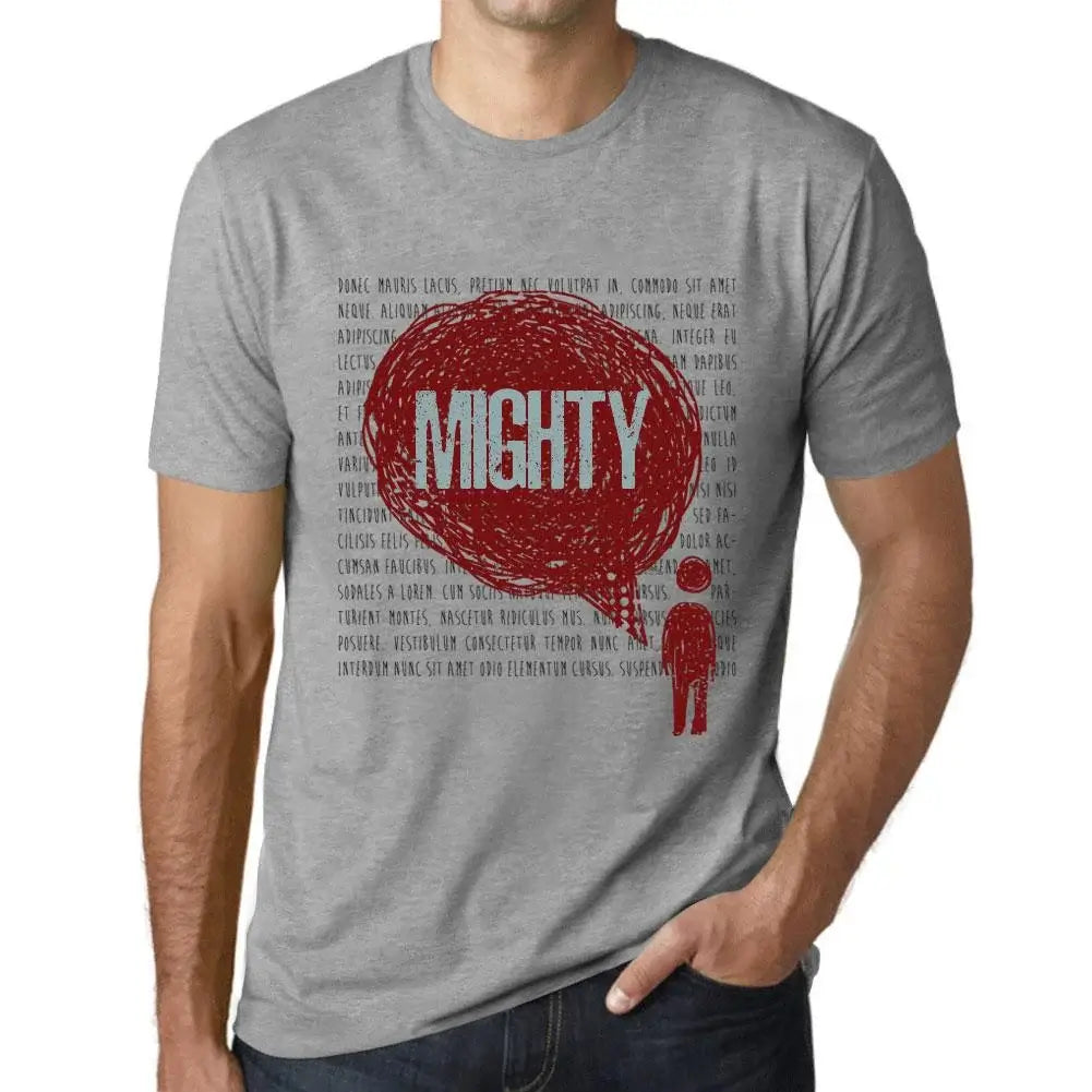 Men's Graphic T-Shirt Thoughts Mighty Eco-Friendly Limited Edition Short Sleeve Tee-Shirt Vintage Birthday Gift Novelty