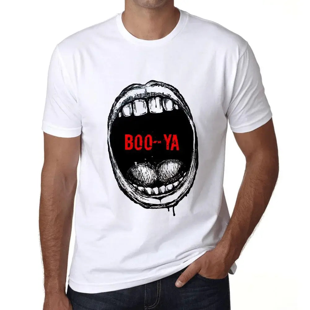 Men's Graphic T-Shirt Mouth Expressions Boo-Ya Eco-Friendly Limited Edition Short Sleeve Tee-Shirt Vintage Birthday Gift Novelty