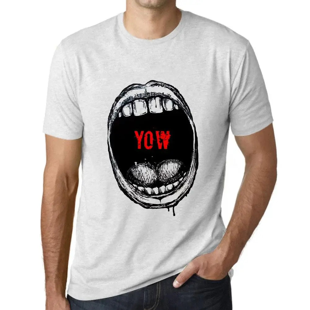 Men's Graphic T-Shirt Mouth Expressions Yow Eco-Friendly Limited Edition Short Sleeve Tee-Shirt Vintage Birthday Gift Novelty