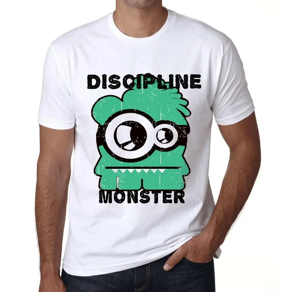 Men's Graphic T-Shirt Discipline Monster Eco-Friendly Limited Edition Short Sleeve Tee-Shirt Vintage Birthday Gift Novelty