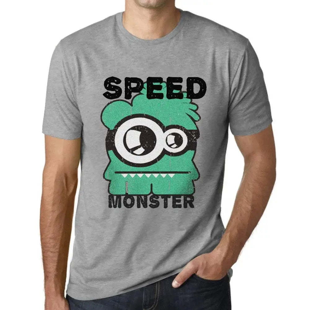 Men's Graphic T-Shirt Speed Monster Eco-Friendly Limited Edition Short Sleeve Tee-Shirt Vintage Birthday Gift Novelty