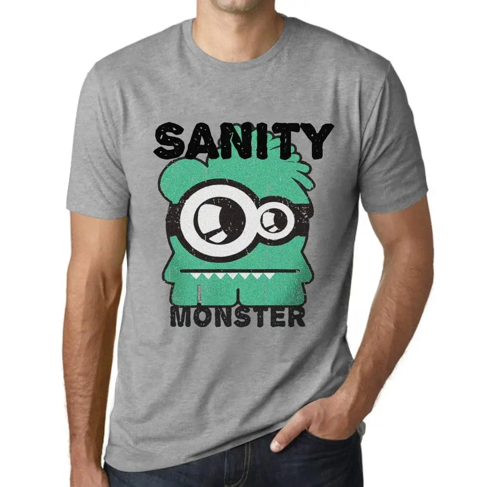 Men's Graphic T-Shirt Sanity Monster Eco-Friendly Limited Edition Short Sleeve Tee-Shirt Vintage Birthday Gift Novelty