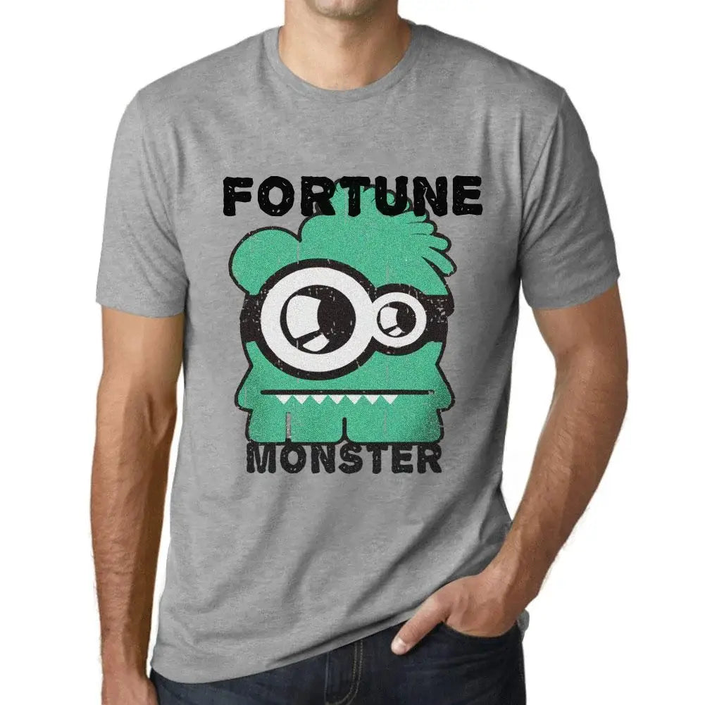 Men's Graphic T-Shirt Fortune Monster Eco-Friendly Limited Edition Short Sleeve Tee-Shirt Vintage Birthday Gift Novelty