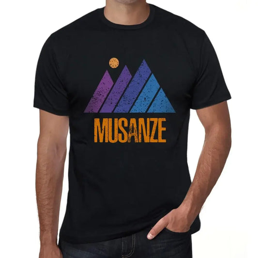 Men's Graphic T-Shirt Mountain Musanze Eco-Friendly Limited Edition Short Sleeve Tee-Shirt Vintage Birthday Gift Novelty