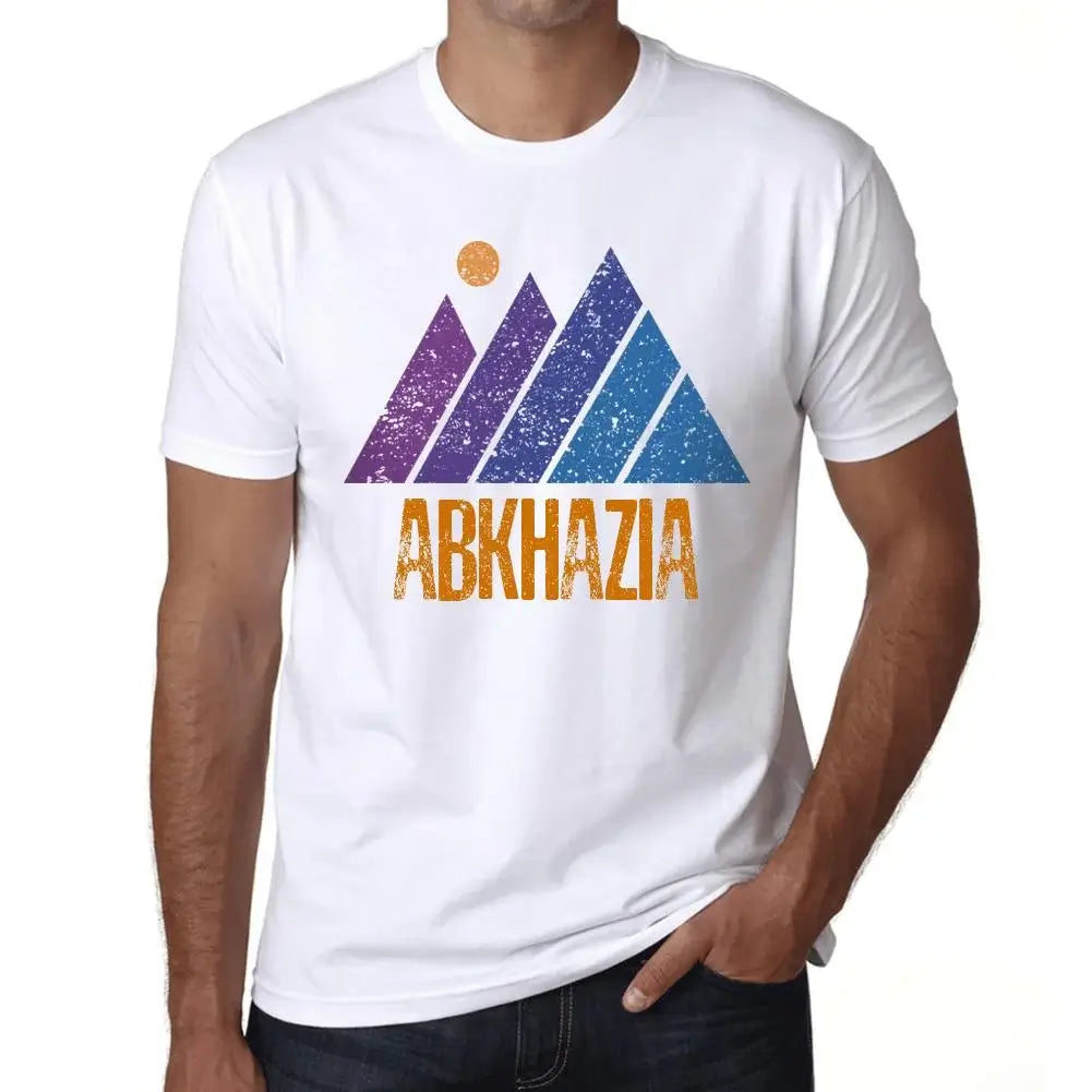 Men's Graphic T-Shirt Mountain Abkhazia Eco-Friendly Limited Edition Short Sleeve Tee-Shirt Vintage Birthday Gift Novelty