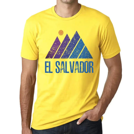 Men's Graphic T-Shirt Mountain El Salvador Eco-Friendly Limited Edition Short Sleeve Tee-Shirt Vintage Birthday Gift Novelty